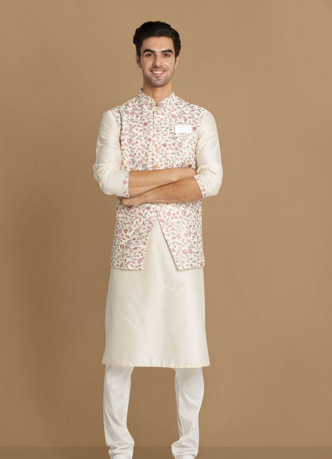 Manyavar on sale floral jacket